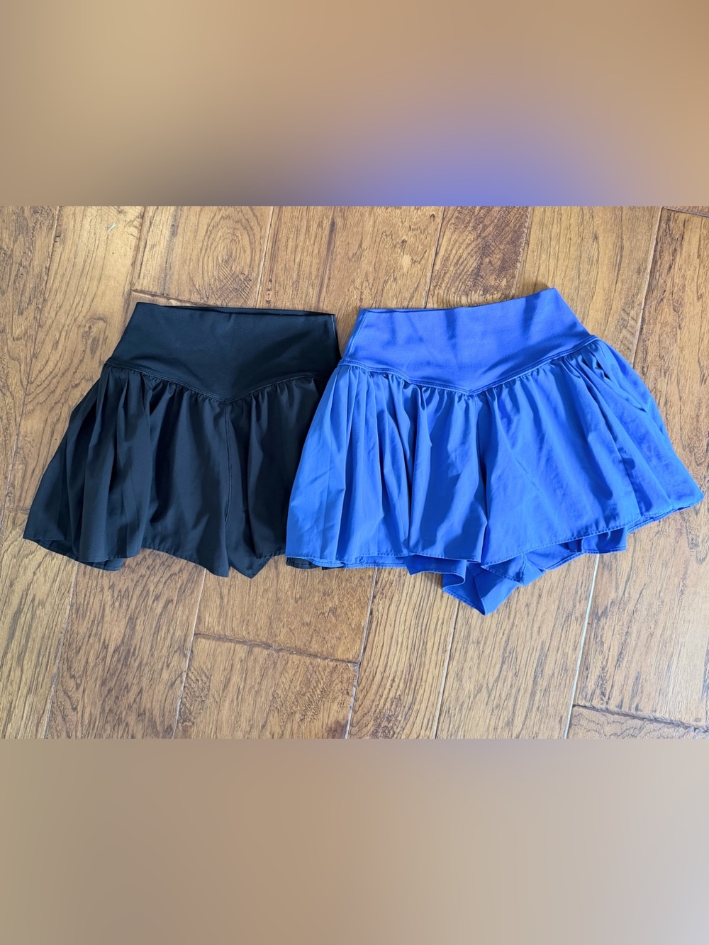 Two Pair of OFFLINE By Aerie Ruffle Shorts.